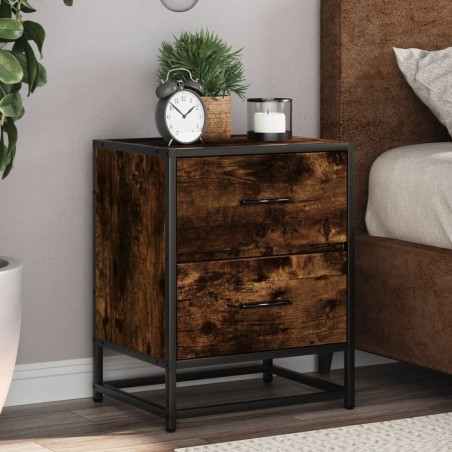 Tables de chevet 2 pcs chêne fumé 40x31x50 cm bois ingénierie 625018625018