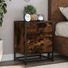 Tables de chevet 2 pcs chêne fumé 40x31x50 cm bois ingénierie 625018625018