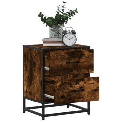 Tables de chevet 2 pcs chêne fumé 40x31x50 cm bois ingénierie 625018625018