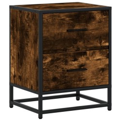 Tables de chevet 2 pcs chêne fumé 40x31x50 cm bois ingénierie 625018625018