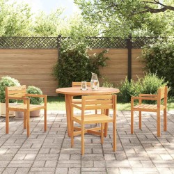 Ensemble de salle à manger de jardin 5 pcs en bois massif d'acacia 625028625028