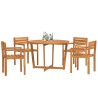 Ensemble de salle à manger de jardin 5 pcs en bois massif d'acacia 625028625028