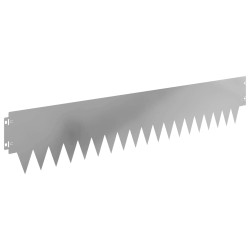Bordure de Pelouse 10 pcs 103 x 20 cm métal Argenté 625037625037