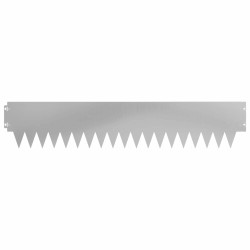 Bordure de Pelouse 10 pcs 103 x 20 cm métal Argenté 625037625037