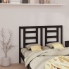 Tête de lit Noir 126x4x100 cm Bois massif de pin 625039625039