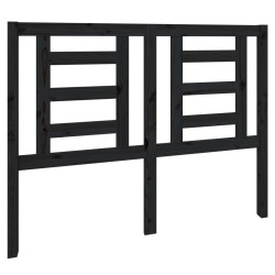 Tête de lit Noir 126x4x100 cm Bois massif de pin 625039625039
