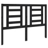 Tête de lit Noir 126x4x100 cm Bois massif de pin 625039625039