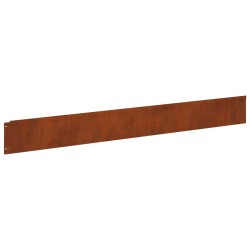 Bordure de Pelouse 50 pcs 100 x 12 cm Acier Rouillé 625049625049