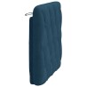 Coussin de tête de lit bleu 80 cm velours 625053625053