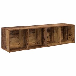 Ensemble meuble TV 2 pcs Bois Ancien 37 x 35 x 72 cm 625057625057