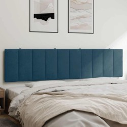 Coussin de tête de lit Hanko bleu 200 cm velours 625058625058