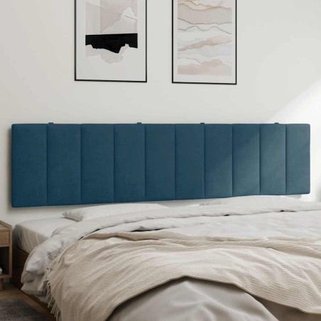 Coussin de tête de lit Hanko bleu 200 cm velours 625058625058