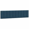Coussin de tête de lit Hanko bleu 200 cm velours 625058625058