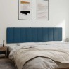 Coussin de tête de lit Hanko bleu 200 cm velours 625058625058