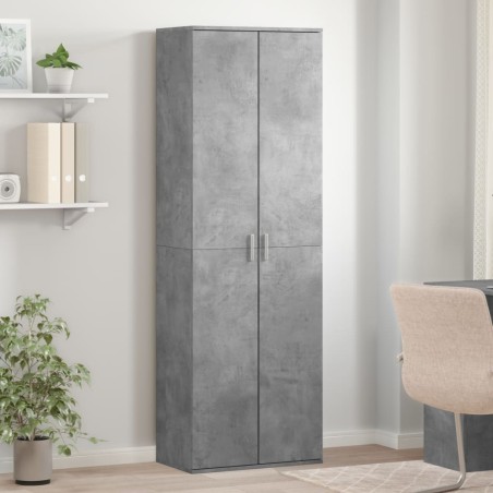 Buffet haut gris béton 60x35x180 cm bois d'ingénierie 625061625061
