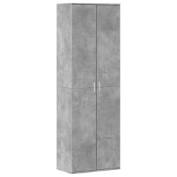 Buffet haut gris béton 60x35x180 cm bois d'ingénierie 625061625061