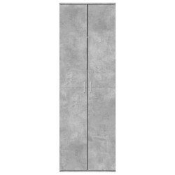 Buffet haut gris béton 60x35x180 cm bois d'ingénierie 625061625061