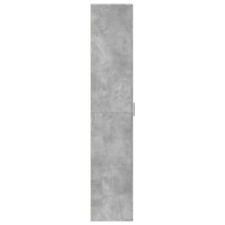 Buffet haut gris béton 60x35x180 cm bois d'ingénierie 625061625061