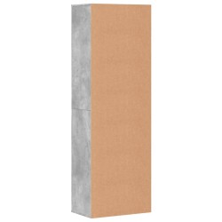 Buffet haut gris béton 60x35x180 cm bois d'ingénierie 625061625061