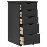 Armoire Gris 34 x 39 x 61,5 cm Bois de Pin Massif 625063625063
