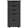 Armoire Gris 34 x 39 x 61,5 cm Bois de Pin Massif 625063625063