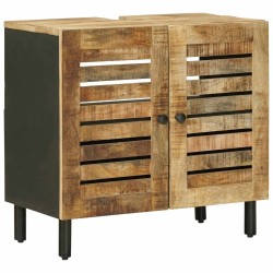 Armoire d'évier avec stockage Marron et Noir 62 x 33 x 58 cm 625064625064
