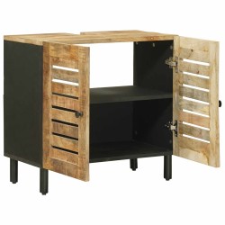 Armoire d'évier avec stockage Marron et Noir 62 x 33 x 58 cm 625064625064