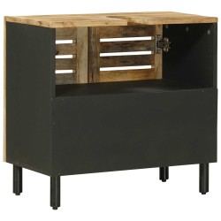 Armoire d'évier avec stockage Marron et Noir 62 x 33 x 58 cm 625064625064