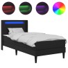Cadre de lit avec matelas Noir 100 x 200 cm Simili cuir 625073625073