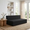 Canapé-lit pliable Noir 152 x 86,5 x 60 cm Tissu 625075625075