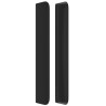 Tête de lit avec oreilles Noir 203x16x118/128 cm Similicuir 625076625076