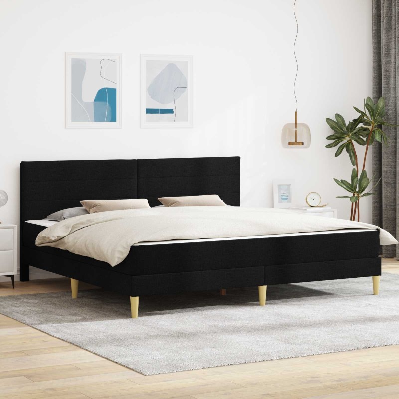 Cadre de lit Noir 180 x 200 cm Polyester 625078625078