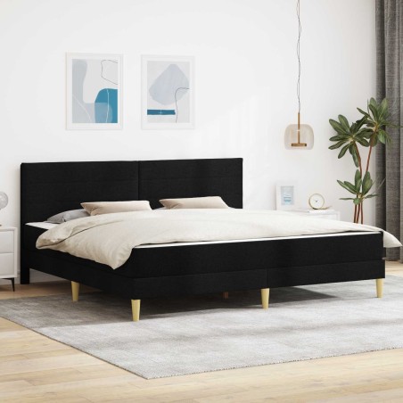 Cadre de lit Noir 180 x 200 cm Polyester 625078625078