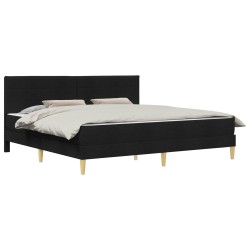 Cadre de lit Noir 180 x 200 cm Polyester 625078625078