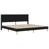 Cadre de lit Noir 180 x 200 cm Polyester 625078625078