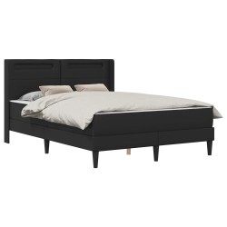 Cadre de lit avec matelas Noir 140 x 200 cm Simili cuir 625080625080
