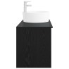 Ensemble de mobilier de salle de bain 2 pcs Chêne noir 625082625082