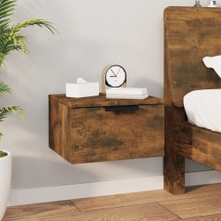 Tables de chevet murales 2 pcs Chêne fumé 34x30x20 cm 625083625083