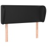 Tête de lit avec oreilles Noir 103x23x78/88 cm Similicuir 625084625084