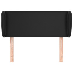 Tête de lit avec oreilles Noir 103x23x78/88 cm Similicuir 625084625084