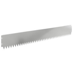 Bordure de Pelouse 10 pcs 103 x 15 cm Acier Argenté 625086625086