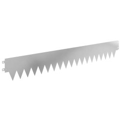 Bordure de Pelouse 10 pcs 103 x 15 cm métal Argenté 625091625091