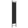Cloison de séparation 3 panneaux Noir 120x220 cm Tissu 625111625111