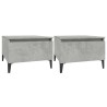 Tables d'appoint 2 pcs Gris béton 50x46x35 cm Bois d'ingénierie 625119625119