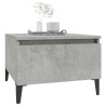 Tables d'appoint 2 pcs Gris béton 50x46x35 cm Bois d'ingénierie 625119625119