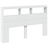Armoire tête de lit avec LED blanc 160x17x102 cm 625123625123