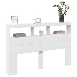 Armoire tête de lit avec LED blanc 160x17x102 cm 625123625123