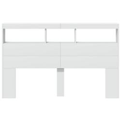 Armoire tête de lit avec LED blanc 160x17x102 cm 625123625123