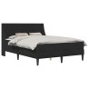 Cadre de lit avec matelas Noir 140 x 190 cm Velours 625124625124