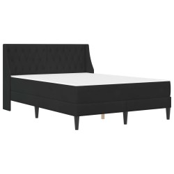 Cadre de lit avec matelas Noir 140 x 190 cm Velours 625124625124